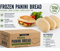 (DIS) Frozen Panini Bread, Large 40x125g per carton