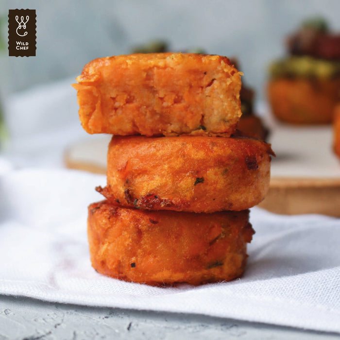 (DIS) Wild Chef KUMARA ROSTI MINI 25gx70pc per bag, 1.750kg Gluten free/dairy free/vegan friendly