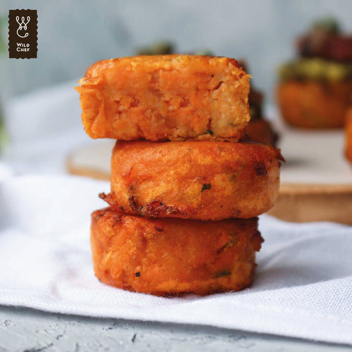 (DIS) Wild Chef KUMARA ROSTI MINI 25gx70pc per bag, 1.750kg Gluten free/dairy free/vegan friendly