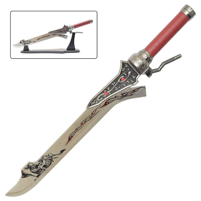 ÉPÉE ORNEMENTALE NERO'S RED QUEEN SWORD DEVIL MAY CRY