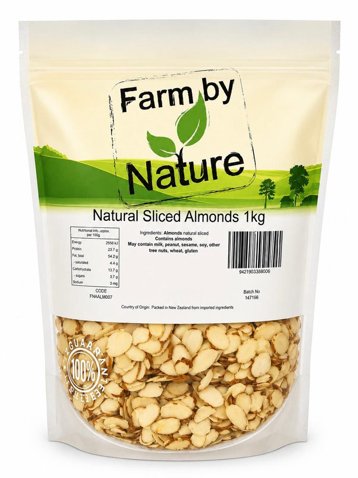 Farm by Nature, Almonds Natural Sliced 1kg