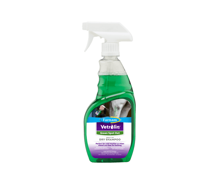 Farnam Vetrolin Green Spot Out Spray-On Dry Clean Shampoo