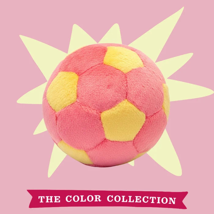 Fluff & Tuff Lemonade Soccer Ball  Plush Dog Toy