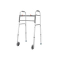 Folding Walker with Wheels Adjustable Lightweight Mobility Aid for Seniors