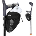 Forearm Crutch Bag Organizer with Cup Holder, Compact Storage Pouch for Phone, Keys and Essentials