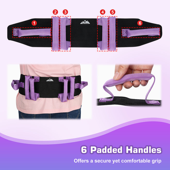 Gait Belt for Transfer Assistance, 4-Inch Strap, Supports Up to 300 lbs