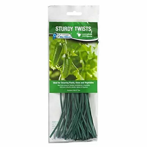 Gardener's Blue Ribbon  Sturdy Twists Ties, 8", 100/Pack