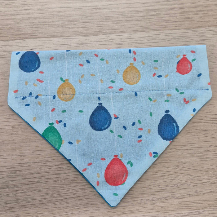 Happy Tails Blue Birthday Ballon Dog Bandana
