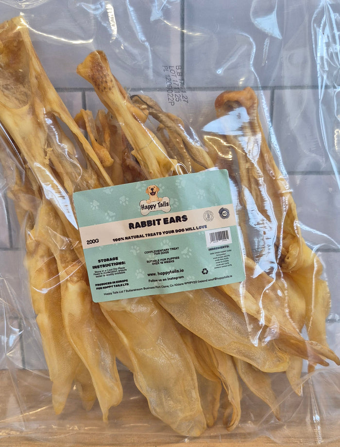 Happy Tails Rabbit Ear Dog Chew