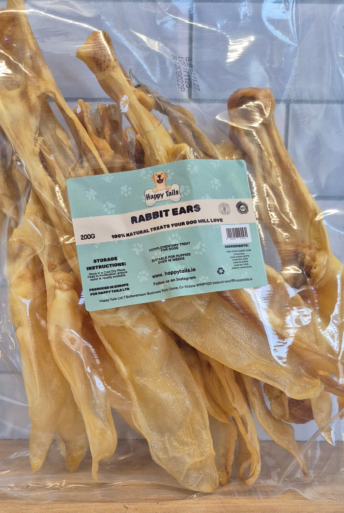 Happy Tails Rabbit Ear Dog Chew