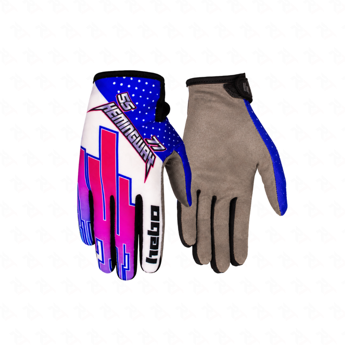 Hebo Factory Nano Pro Hemingway Trials Gloves - Blue - Road and Trials