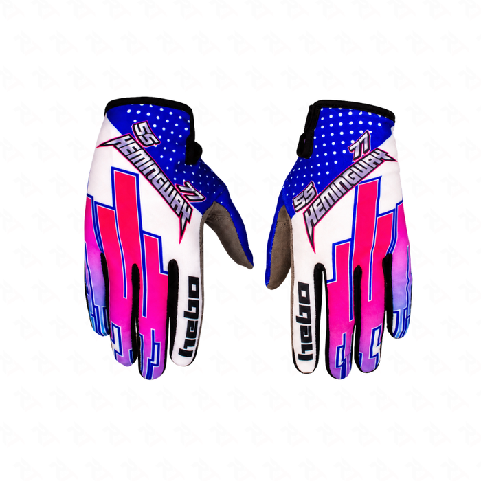 Hebo Factory Nano Pro Hemingway Trials Gloves - Blue - Road and Trials