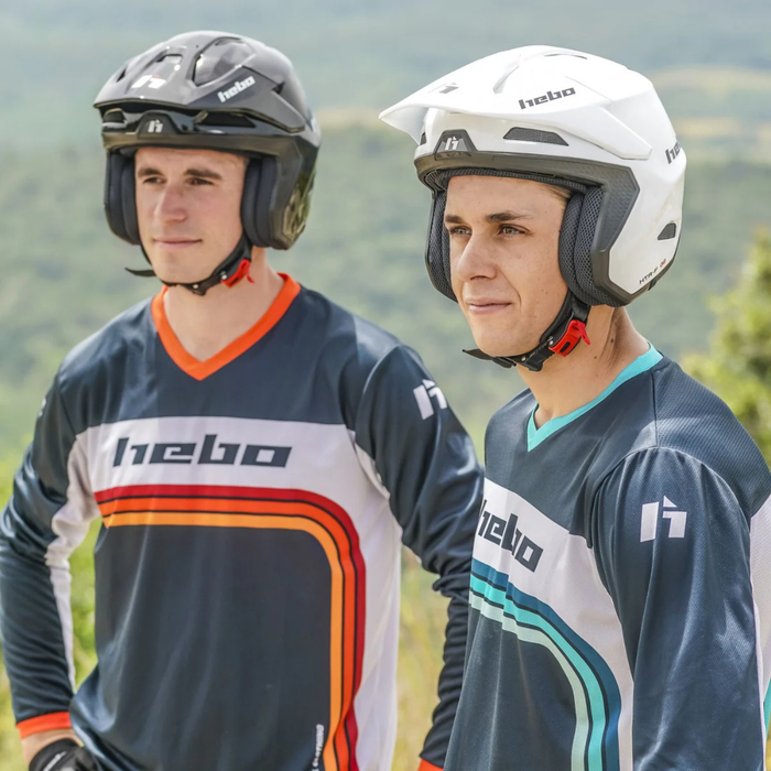 Hebo Pro Trials Retro Shirt - Red - Road and Trials