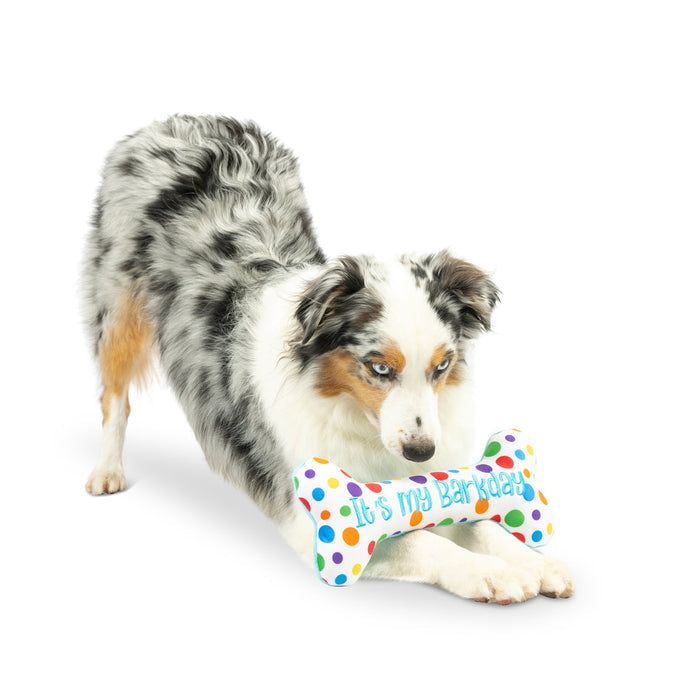 Huxley & Kent Happy Barkday Double Sidded Dog Toy