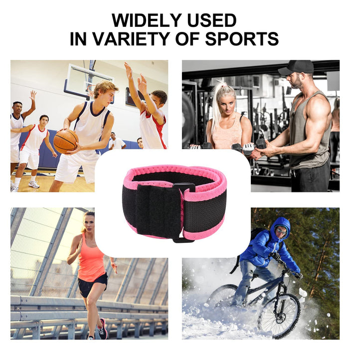 IT Band Strap Knee Support for Iliotibial Band Syndrome Pain Relief 2-Pack