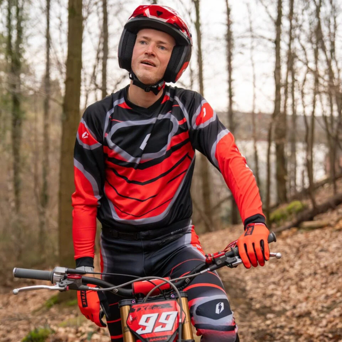 Jitsie L3 Petrl Trials Shirt - Red - Road and Trials
