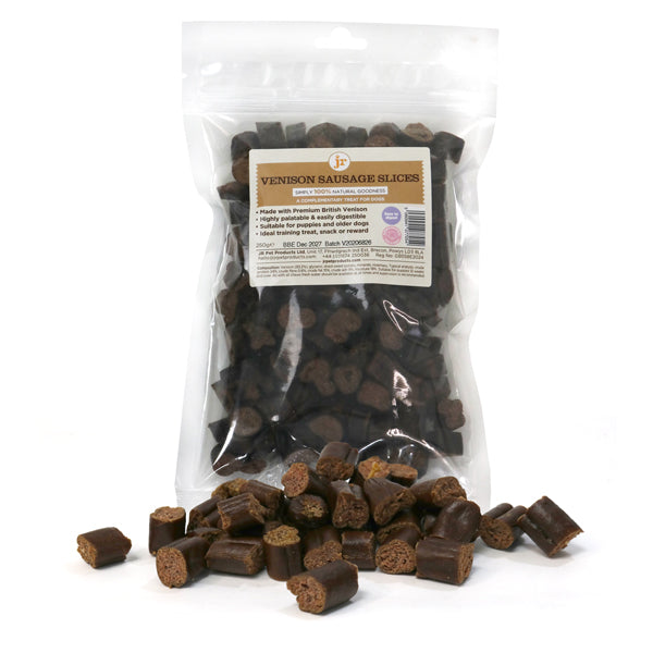 JR PET Venison Sliced Sausage Dog Treat