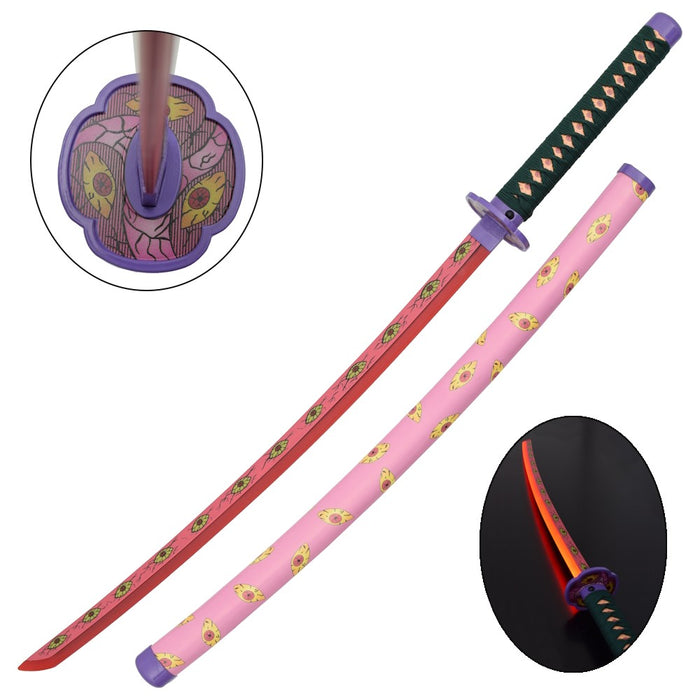 KATANA ORNEMENTAL AVEC LED INTERNE DE KOKUSHIBOU / TSUGIKUNI MICHIKATSU DEMON SLAYER - KIMETSU NO YAIBA