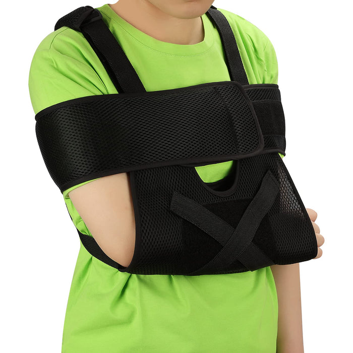 Kids Arm Sling Shoulder Immobilizer Adjustable Support Brace
