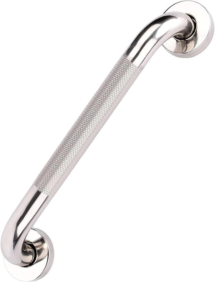 Non Slip Bathroom Grab Bar Stainless Steel Safety Support Rail 12 Inch
