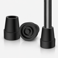 Non-Slip Rubber Cane Tip Replacement, Heavy Duty Walking Cane Foot with Metal Insert for Stability and Support