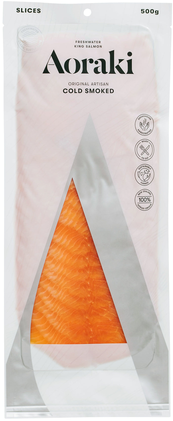 NZ Aoraki Cold Smoked Salmon Sliced 500g