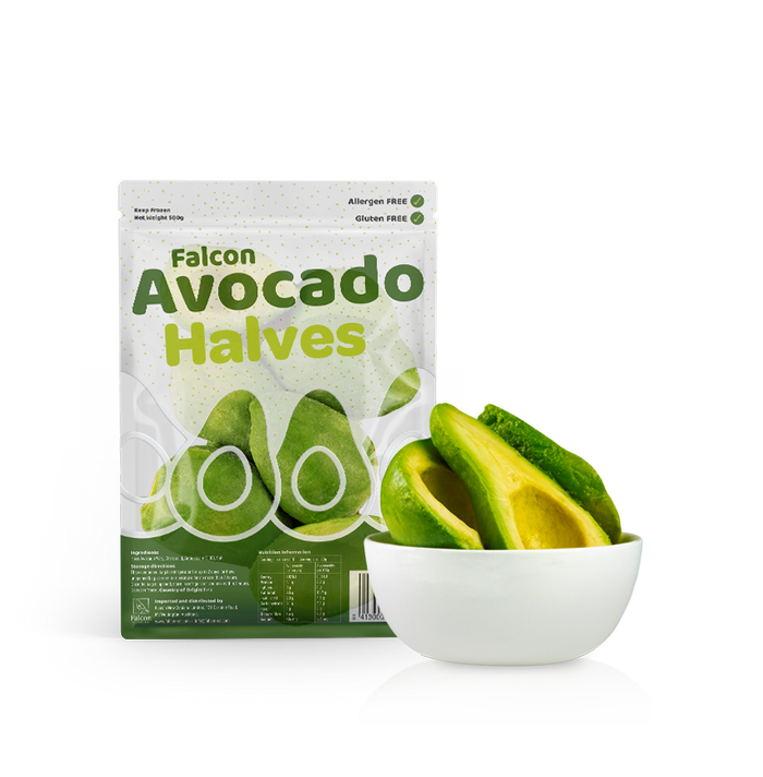 NZ Falcon Frozen Avocado Halves 500g