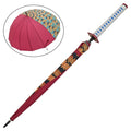PARAPLUIE AVEC POIGNÉE DE STYLE KATANA DE GIYU TOMIOKA DEMON SLAYER - KIMETSU NO YAIBA