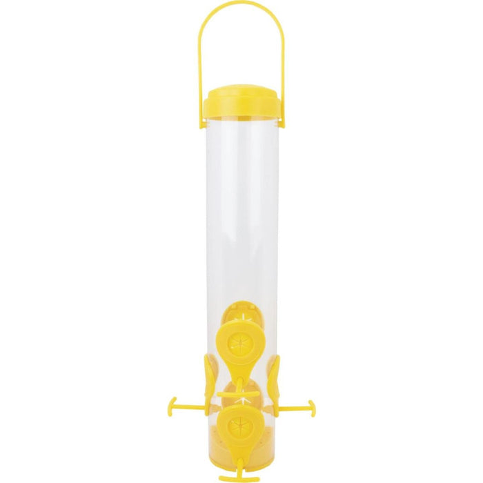 Perky-Pet Classic  14-1/2 In. 1.5 Lb. Capacity Yellow Nyjer Seed Finch Thistle Feeder