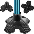 Quad Cane Tip Replacement 4 Point Self Standing Anti Slip Rubber Base