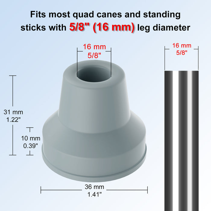 5/8 Inch / Gray