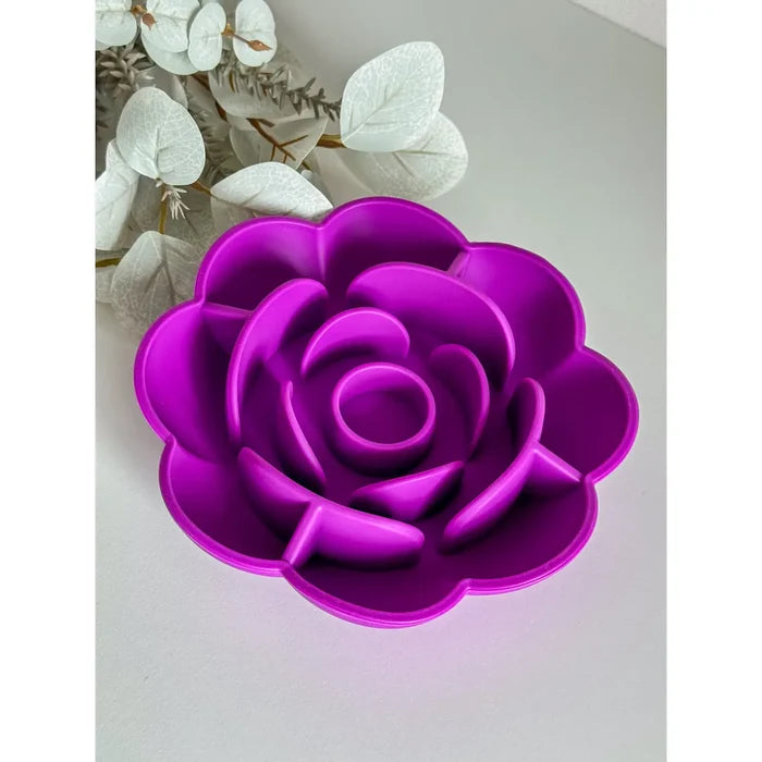 Rose Slow Feeder Dog Bowl & Lick Mat