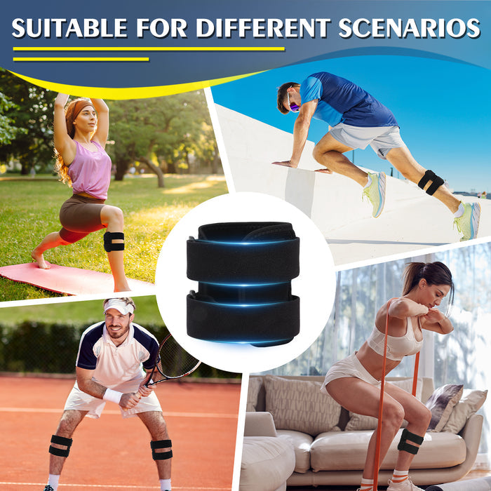 Sciatica Relief Knee Brace with Adjustable Compression Pads, Dual Strap Support for Leg, Hip and Lower Back Comfort