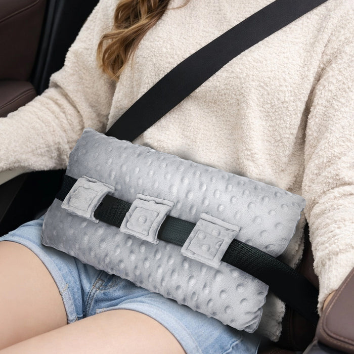 Seatbelt Pillow with Hot and Cold Pocket, Adjustable Comfort Cushion for Car Travel, Recovery Support and Seat Belt Pressure Relief