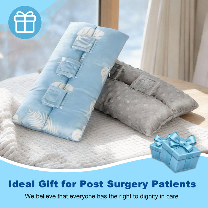 Seatbelt Pillow with Hot and Cold Pocket, Adjustable Comfort Cushion for Car Travel, Recovery Support and Seat Belt Pressure Relief