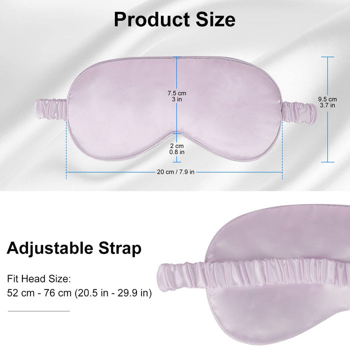 Silk Sleep Mask for Sleeping & Travel Blackout Eye Mask 5-Pack