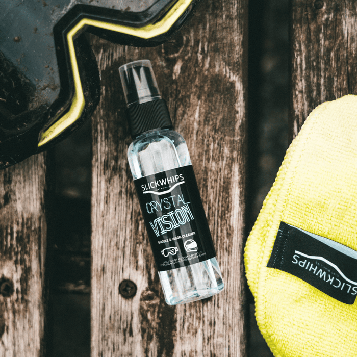 Slickwhips Crystal Vision Goggle, Helmet & Visor Cleaner - Road and Trials