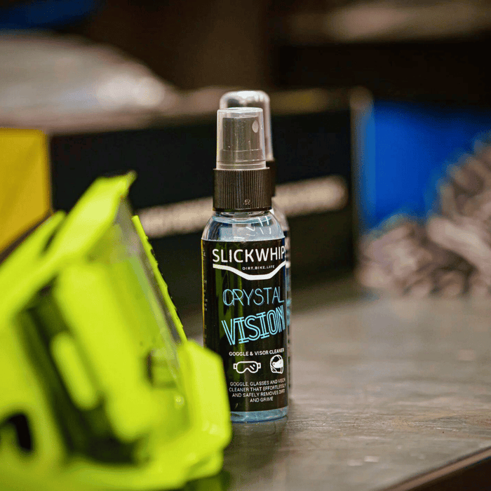 Slickwhips Crystal Vision Goggle, Helmet & Visor Cleaner - Road and Trials