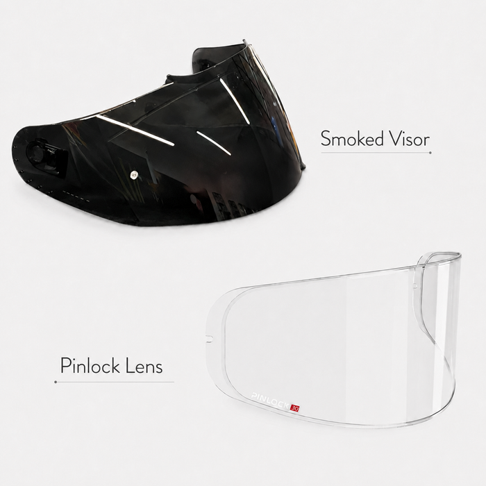 Smoked Visor + Pinlock Lens Combo