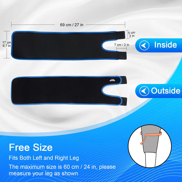 Thigh Compression Brace for Groin Pull & Muscle Strain Support 2-Pack