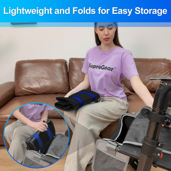 35 Inch Transfer Sling with 6 Padded Handles, Heavy Duty Gait Belt for Elderly Patient Transfer and Mobility Assistance