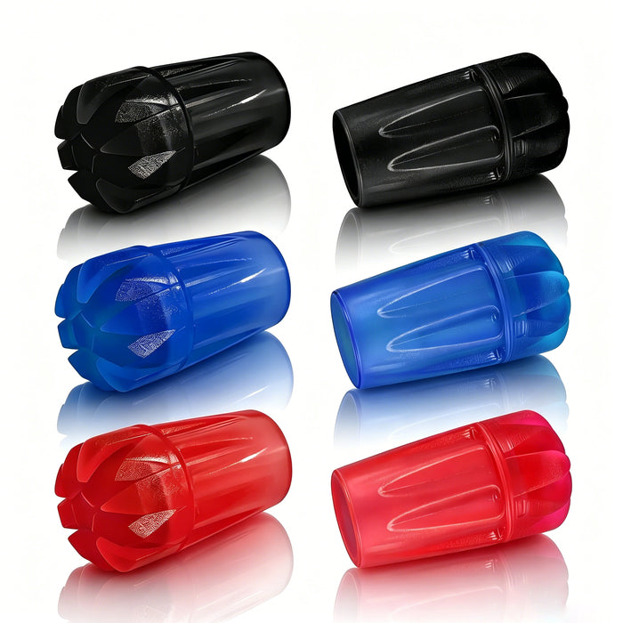 Trekking Pole Replacement Tips 6-Pack, Non-Slip Rubber Walking Stick Protectors for Hiking Poles and Trail Stability