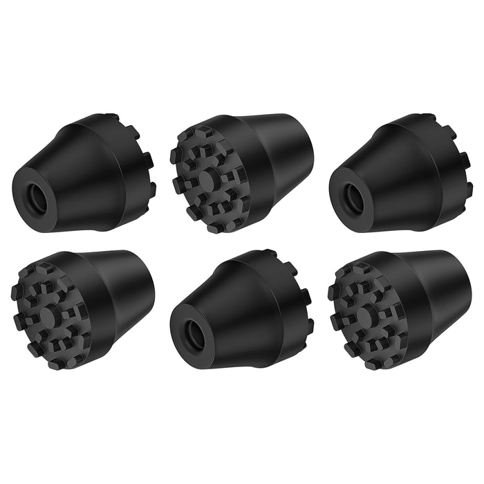 Trekking Pole Rubber Tips 4-Pack, Anti-Slip Shock Absorbing Feet