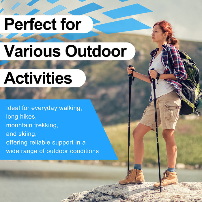 Trekking Pole Tips 8-Pack, Anti-Slip Rubber Feet with Metal Core