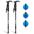 Trekking Poles 2 Pack Adjustable Aluminum Hiking Poles with Quick Lock