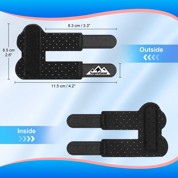 Trigger Finger Splint 4-Pack Adjustable Finger Brace with Aluminum Support