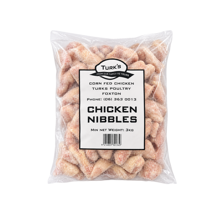 Turks A Grade New Zealand Chicken Nibbles 3kg Bag
