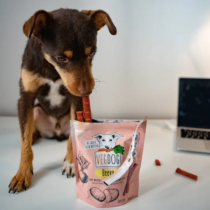 Vegdog Beevys Beetroot Dog Treats