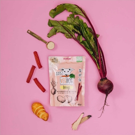 Vegdog Beevys Beetroot Dog Treats