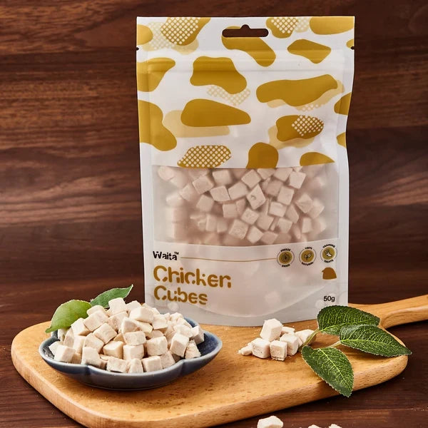 Waita Freeze Dried Chicken Cubes Dog Treats